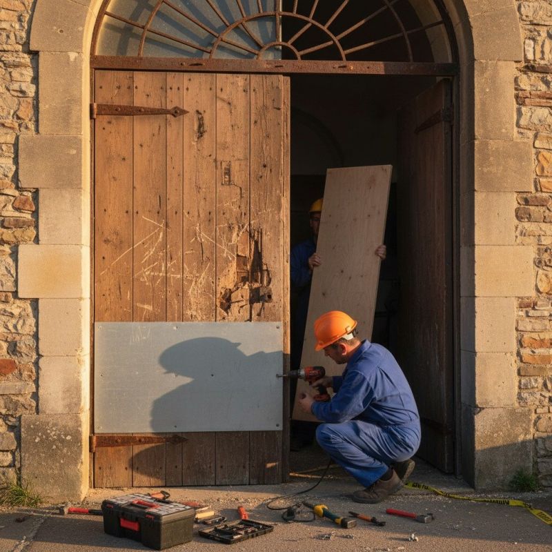 Local Oak Door Restoration pros at work