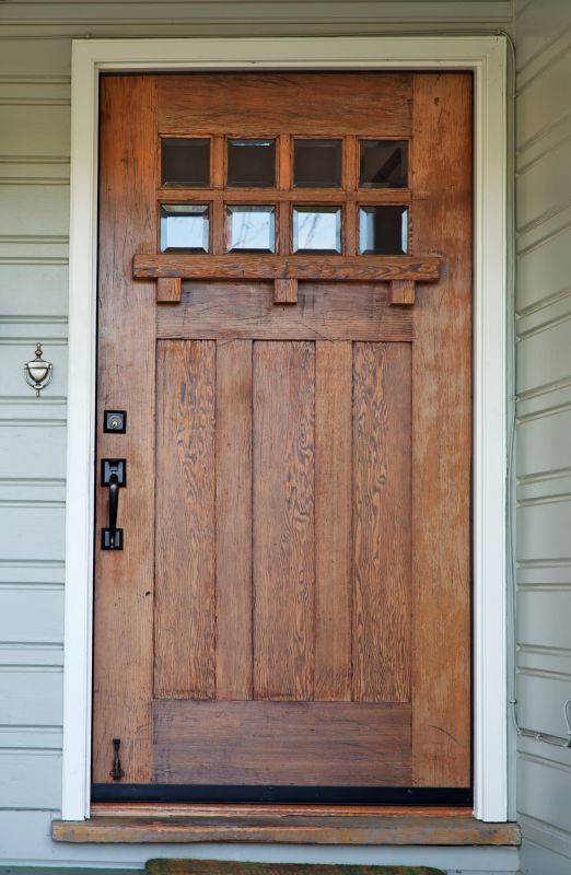 Historic Oak Door Before Restoration